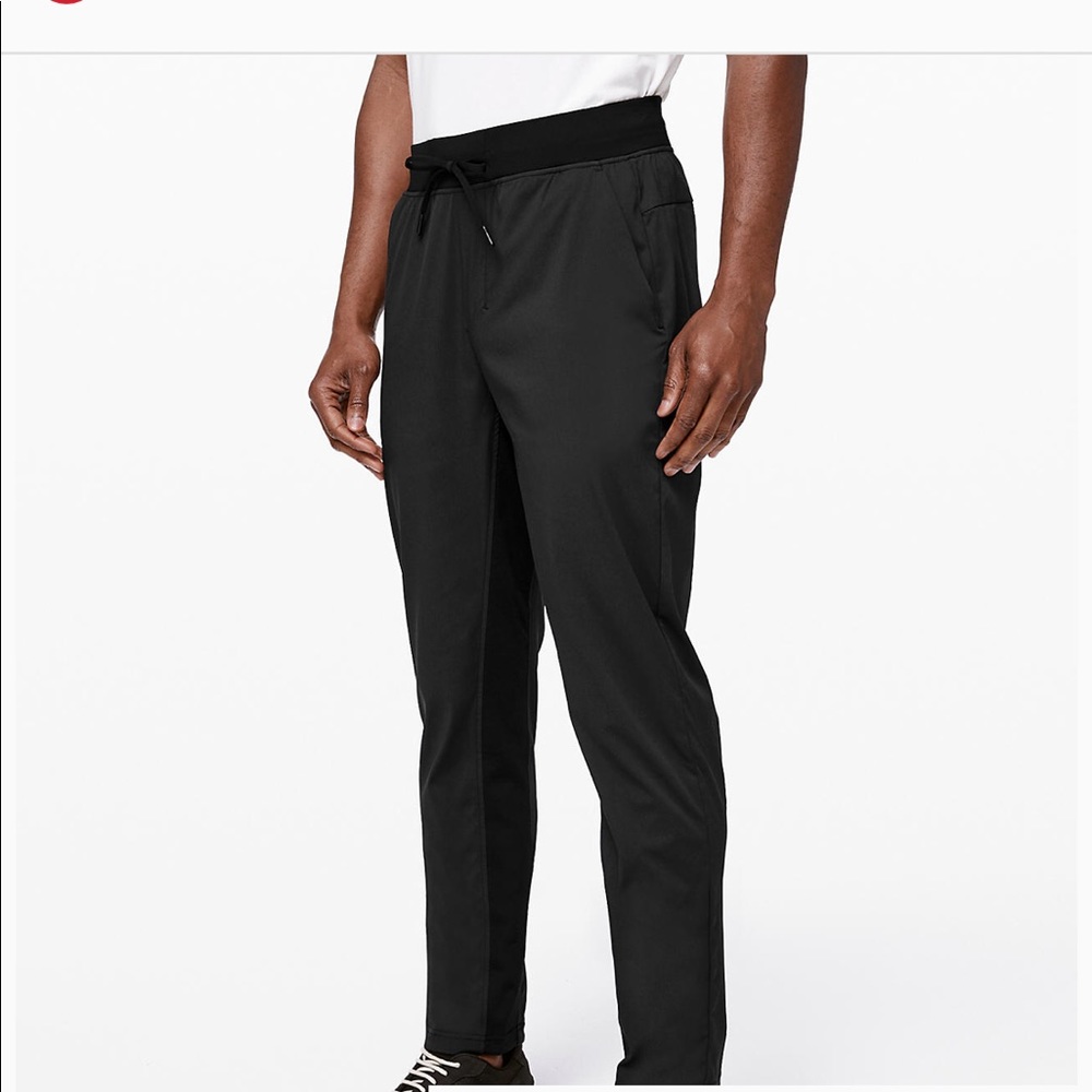 Man lululemon pants, dark grey